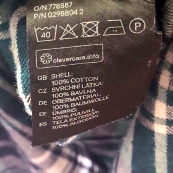 H&M Frannel Button Up Top - Picture 6 of 6